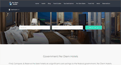 Desktop Screenshot of perdiemhotels.com